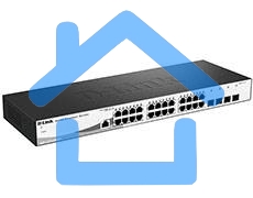 Коммутатор D-Link DGS-1210-28/ME/B1A PROJ Управляемый коммутатор 2 уровня с 24 портами 10/100/1000Base-T и 4 портами 1000Base-X SFP