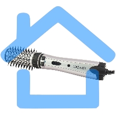 Фен-расческа Galaxy Line GL 4404, сиреневый с черным, 1200 Вт, 2 насадки (диаметр 50 мм и 30 мм), 2 направления вращения насадок, 2 скоростных режима, керамическое покрытие насадок, функция 