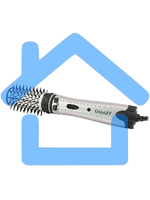 Фен-расческа Galaxy Line GL 4404, сиреневый с черным, 1200 Вт, 2 насадки (диаметр 50 мм и 30 мм), 2 направления вращения насадок, 2 скоростных режима, керамическое покрытие насадок, функция 