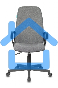 Кресло руководителя Бюрократ CH-808LT/#G серый 3C1 НА ПИАСТРЕ