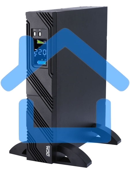 Источник бесперебойного питания Powercom Smart King Pro+ SPR-1000 LCD 800Вт 1000ВА черный