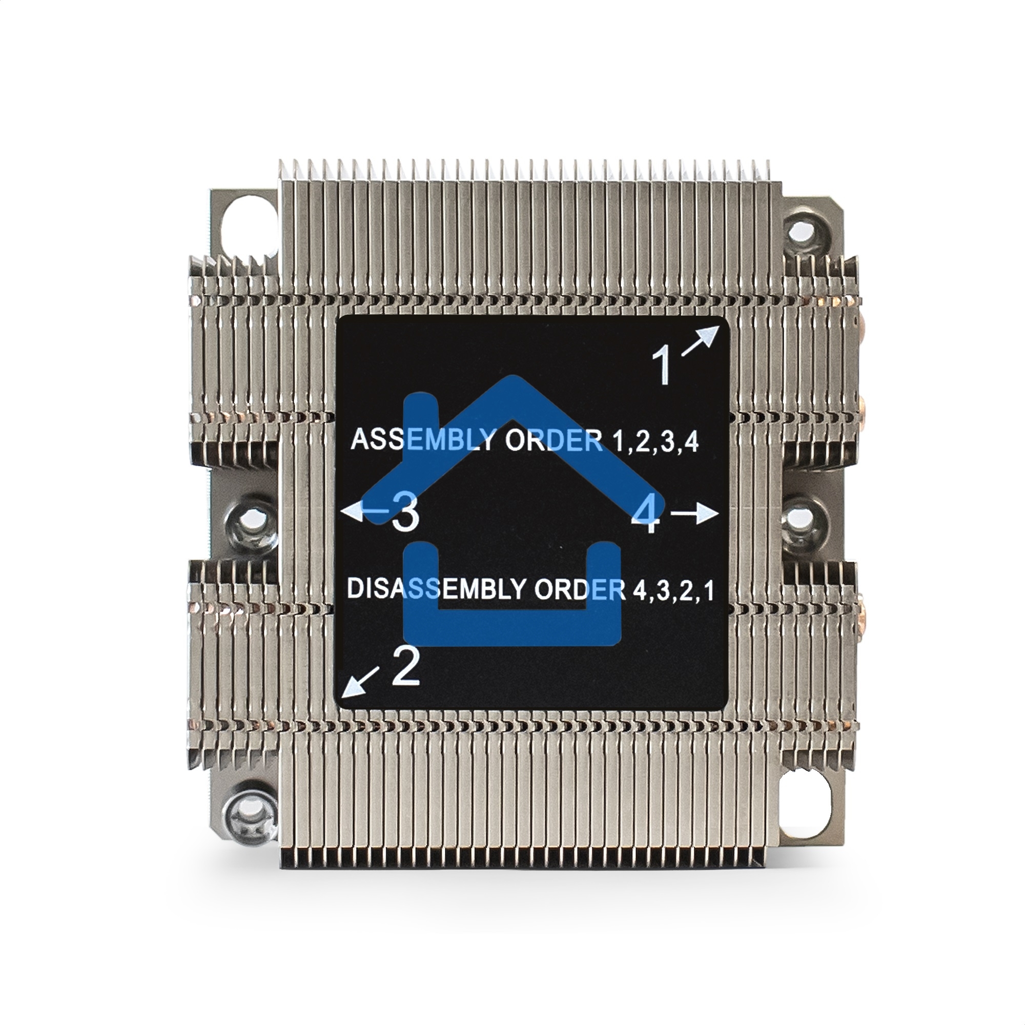 Радиатор для процессора ExeGate ESNK-P0068P.2U.3647.Cu серебристый, алюминий/медь, 205 Вт