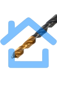 Сверло по металлу Denzel 4,5 мм, HSS-Tin, Golden Tip, 10 шт.