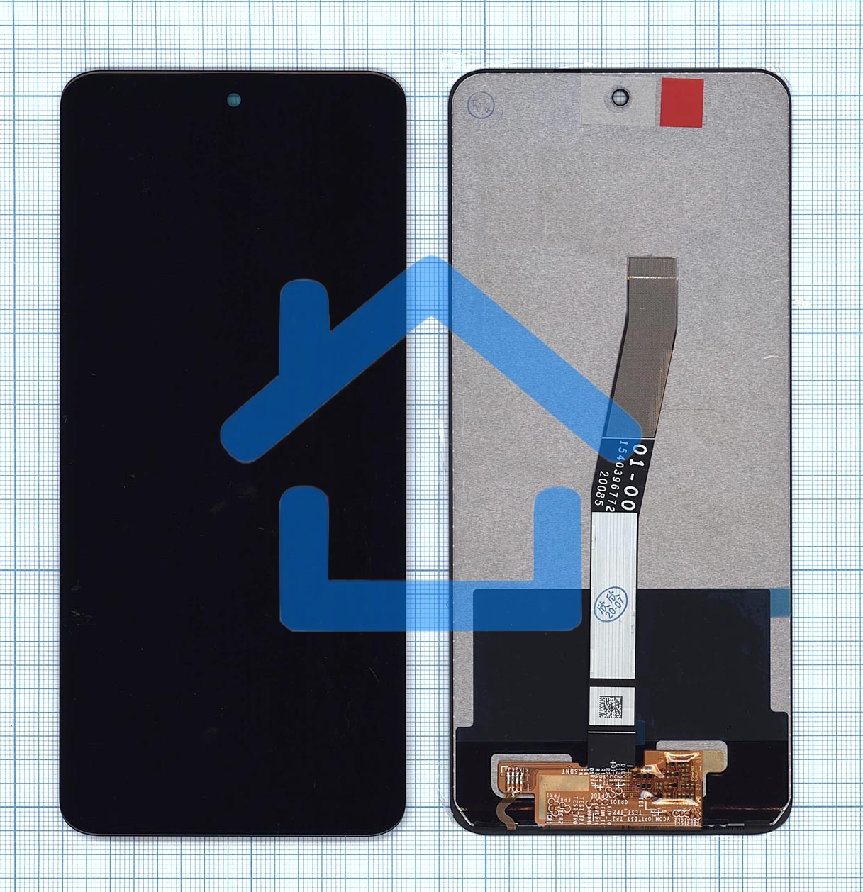 Дисплей для Xiaomi Redmi Note 9S, Redmi Note 9 Pro в сборе с тачскрином черный