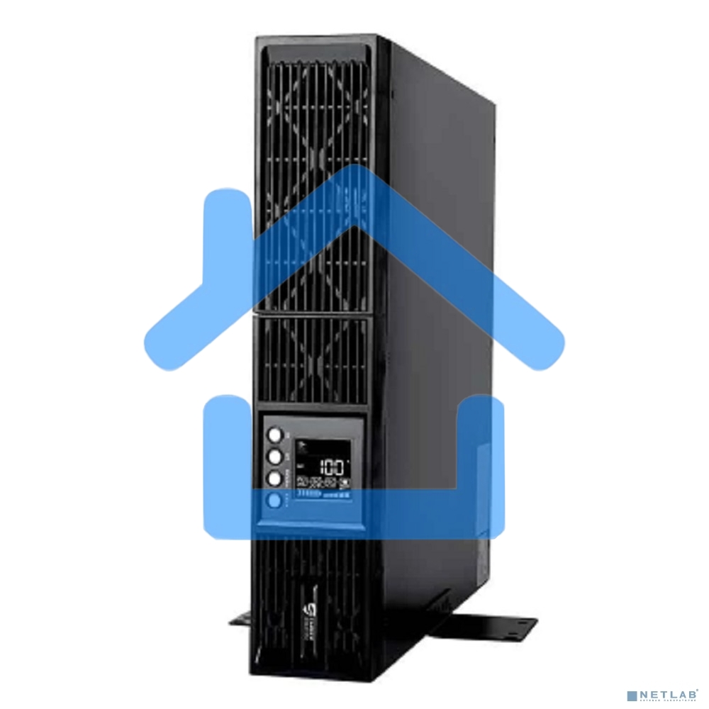 Источник бесперебойного питания UPS Сайбер Электро ЭКСПЕРТ-II-2000Р Онлайн, Стойка/Напольный 2000ВА/2000Вт. USB/RS-232/SNMP Slot/EPO/RJ-11/RJ-45 (8 IEC С13) (12В /9А·ч. х 4) 2U