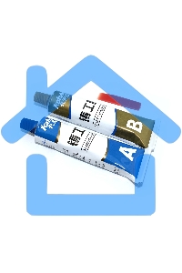 Клей двухкомпонентный (жидкая сварка) Kafuter K-9119 серебристый 100 грамм