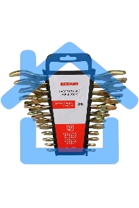 Набор ключей рожковых Rexant (6х7-30х32 мм), 12 шт., желтый цинк