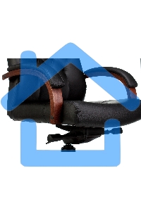 Кресло руководителя Бюрократ T-9928WALNUT черный, кожа, крестовина металл/дерево