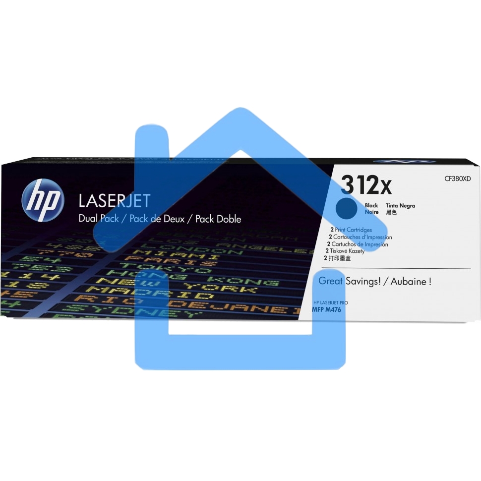Тонер Картридж HP 312A CF380X черный для HP CLJ Pro M476 (4400стр.)
