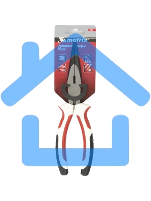 Длинногубцы Matrix Premium, 200 мм, прямые, трехкомпонентные рукоятки