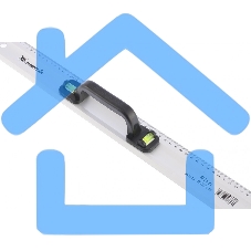 Линейка-уровень Matrix, 600 мм, металлическая, пластмассовая ручка 2 глазка MASTER