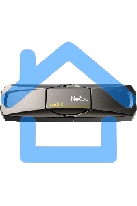 Флешка USB Netac US5 256 Gb USB 3.2+TypeC Solid State Flash, up to 550MB/500Mb/s