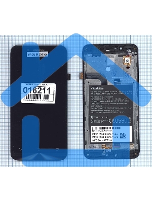 Дисплей для Asus ZenFone Go ZC500TG черный с рамкой