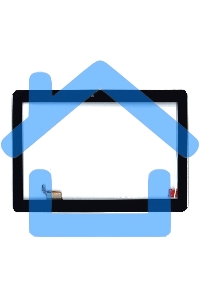 Сенсорное стекло (тачскрин) FCB0491-2015, черное с рамкой