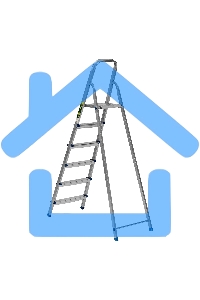 Стремянка Сибртех 6 ступеней, стальная, оцинкованная