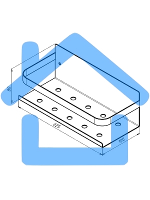 Кухонный органайзер, настенный, монтаж без сверления, белый Rexant