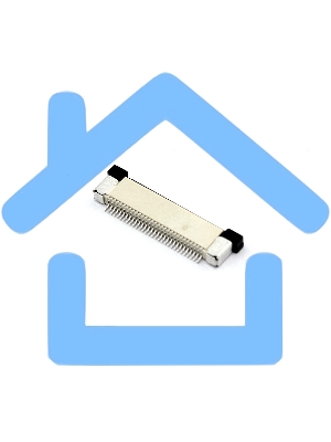 Разъем FPC Half Coverage Top Contact 0.5K-BS-30PWB 30 pin высота 2мм шаг 0,5мм