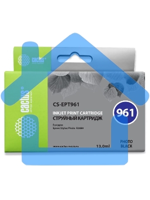 Картридж струйный Cactus CS-EPT961 фото черный (13 мл) для Epson Stylus Photo R2880