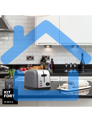 Тостер Kitfort КТ-2014-6 850Вт графит/серебристый