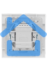 Выключатель 2-клавишный СП,10А, белый EKF Basic Минск