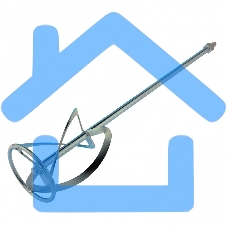 Насадка для миксера, для легких растворов,120 х 590 мм, оцинкованная,хвостовик резьба М14 Сибртех