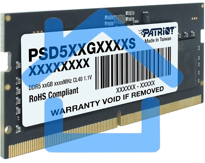 Оперативная память Patriot Signature, DDR5, 16Gb (1x16 Gb), 5600 MHz, CL46, SO-DIMM