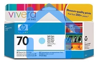 Картридж струйный HP №70 C9390A светло-голубой для HP DJ Z2100/Z3100 (130мл)
