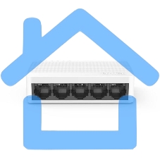 Коммутатор Tenda S105 5x100Mb неуправляемый