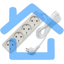 Удлинитель 4х1.5м с заземл. 10А IP20 2.2кВт Союз 481S-9401