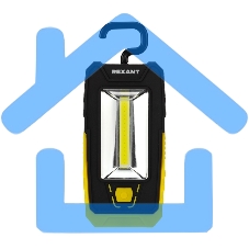 Фонарь рабочий-трансформер NEW AGE с дальним головным 3 Вт и ближним боковым светом 6 Вт Rexant, поворотный магнит, складной крюк