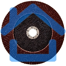 Круг лепестковый торцевой КЛТ-1, зернистость Р 80, 180 х 22,2 мм Россия