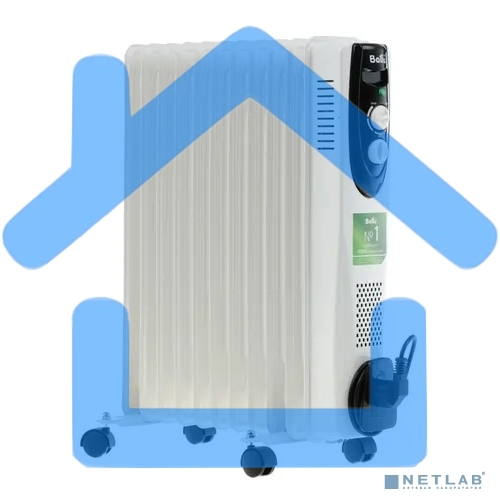 Обогреватель масляный Ballu BOH/CL-11WRN (11 секций) белый, 2200 Вт, 27 м2, термостат