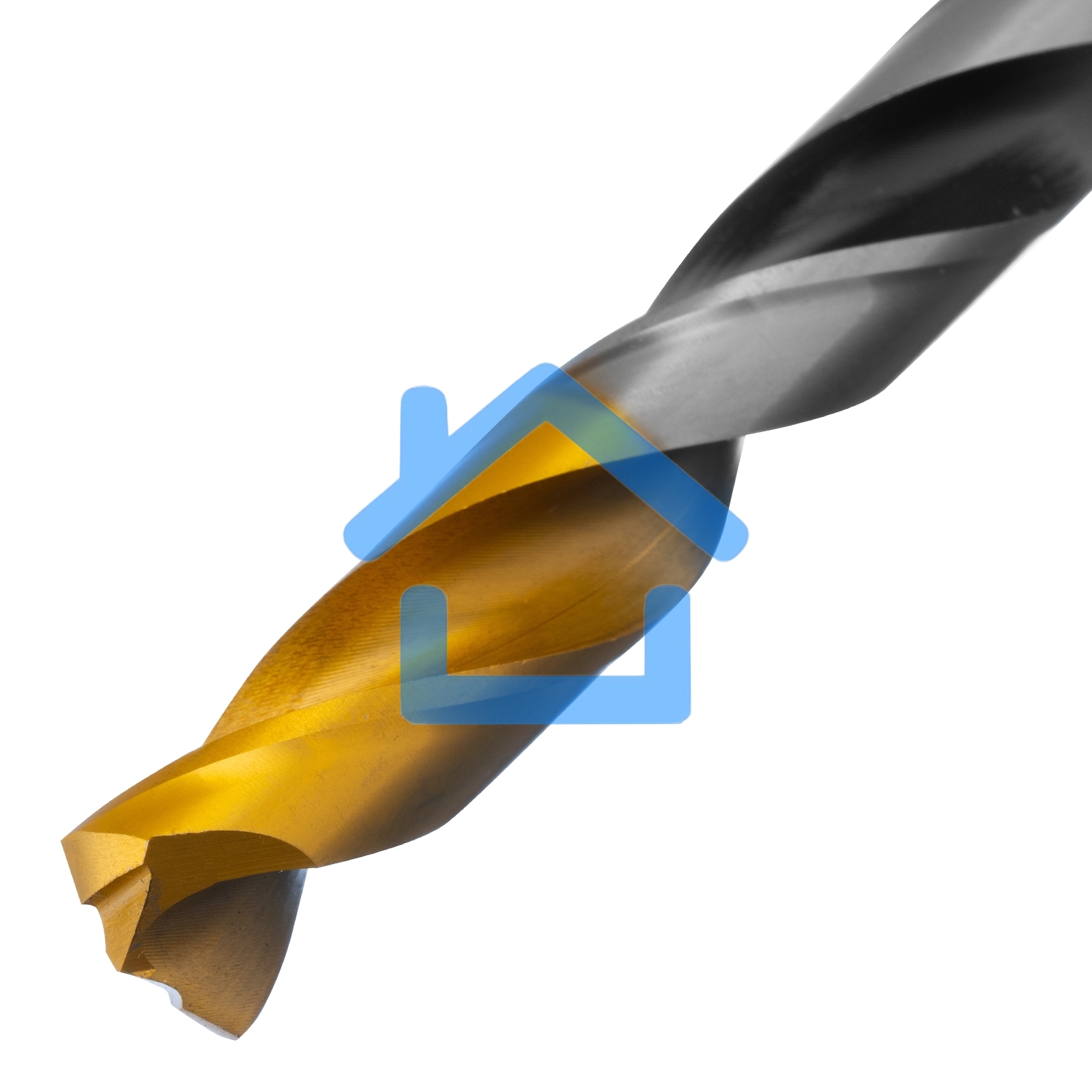Сверло спиральное по металлу 12 x 151мм, Р6М5, Golden Tip, многогранная заточка Denzel
