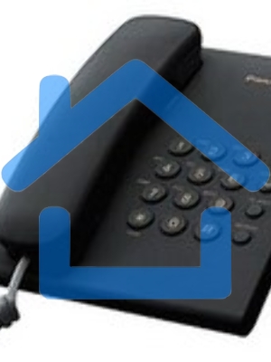 Телефон проводной Panasonic KX-TS2350RUB черный повтор номера, регул-ка громкости, кр.на стену