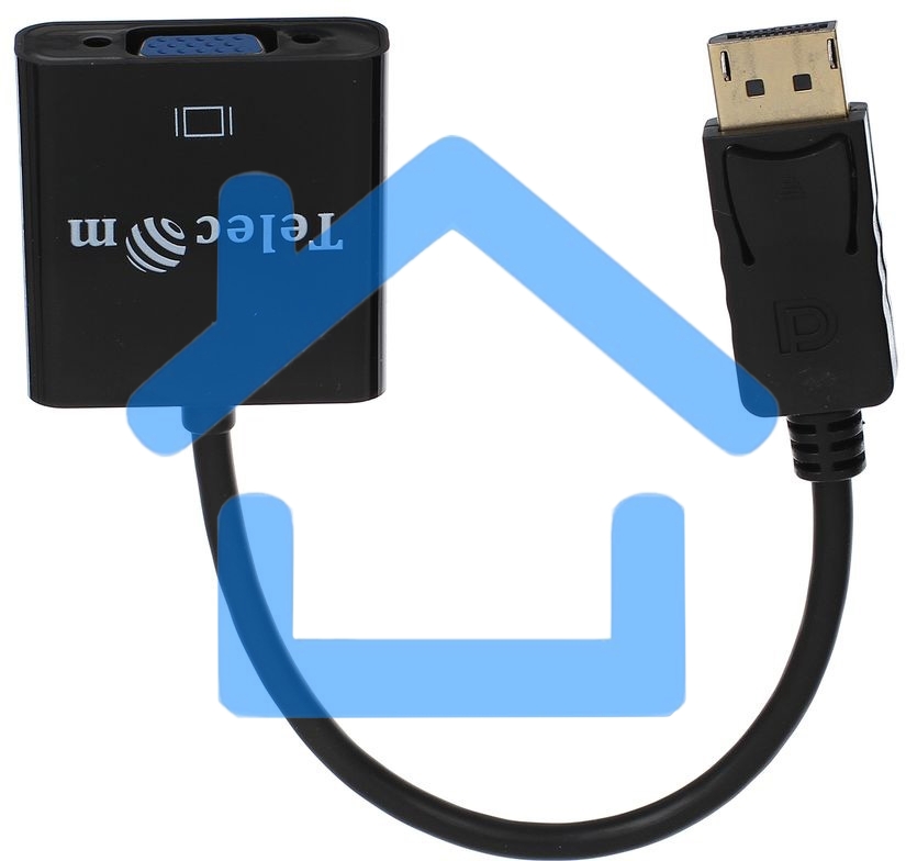 Кабель-переходник DP --> VGA-F 0,2m, Telecom (TA522)