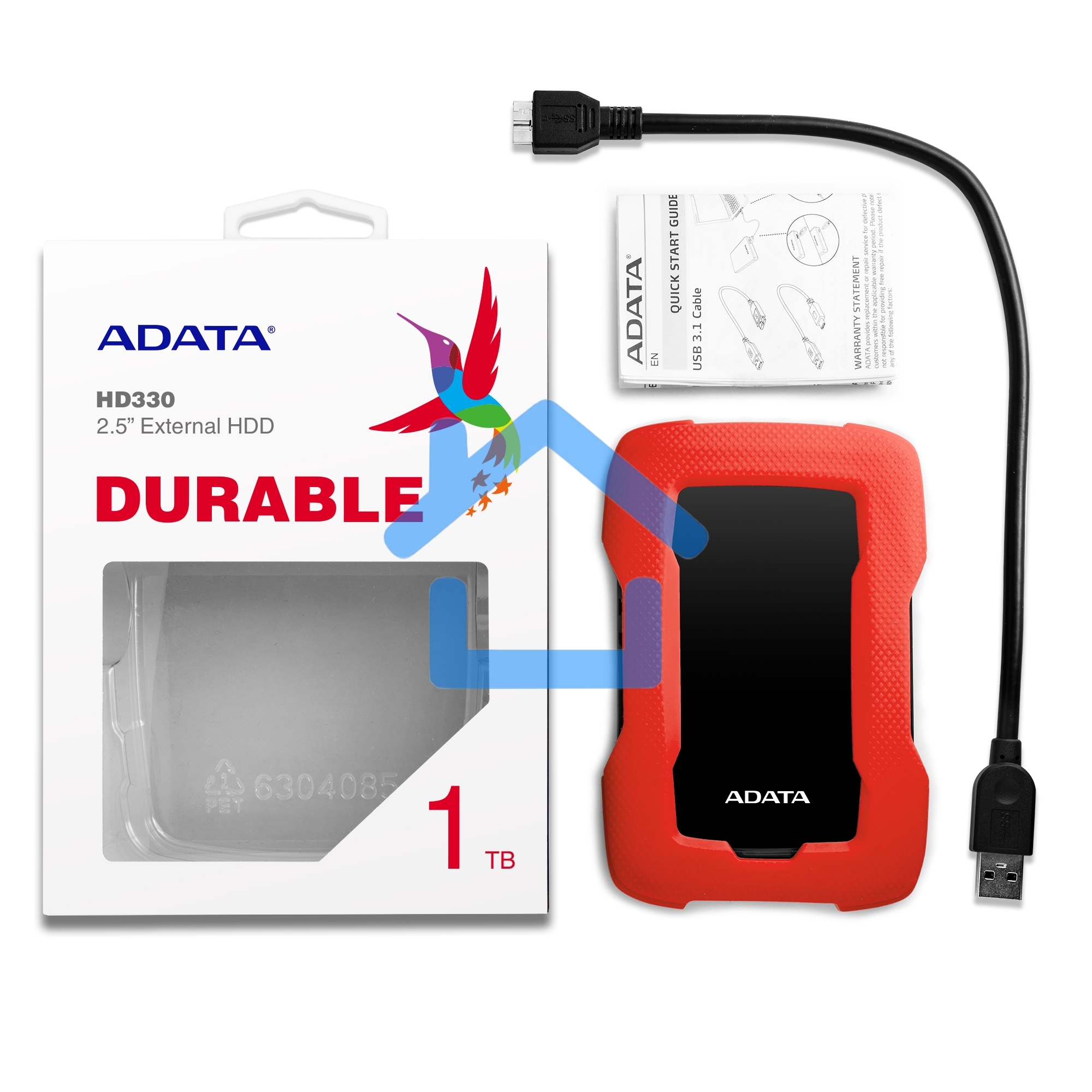 Внешний жесткий диск ADATA 1Tb ADATA HD330, 2,5