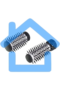 Фен-расческа Galaxy Line GL 4404, сиреневый с черным, 1200 Вт, 2 насадки (диаметр 50 мм и 30 мм), 2 направления вращения насадок, 2 скоростных режима, керамическое покрытие насадок, функция 