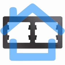 Рамка 2-м Glossa горизонт. графит SchE GSL001302