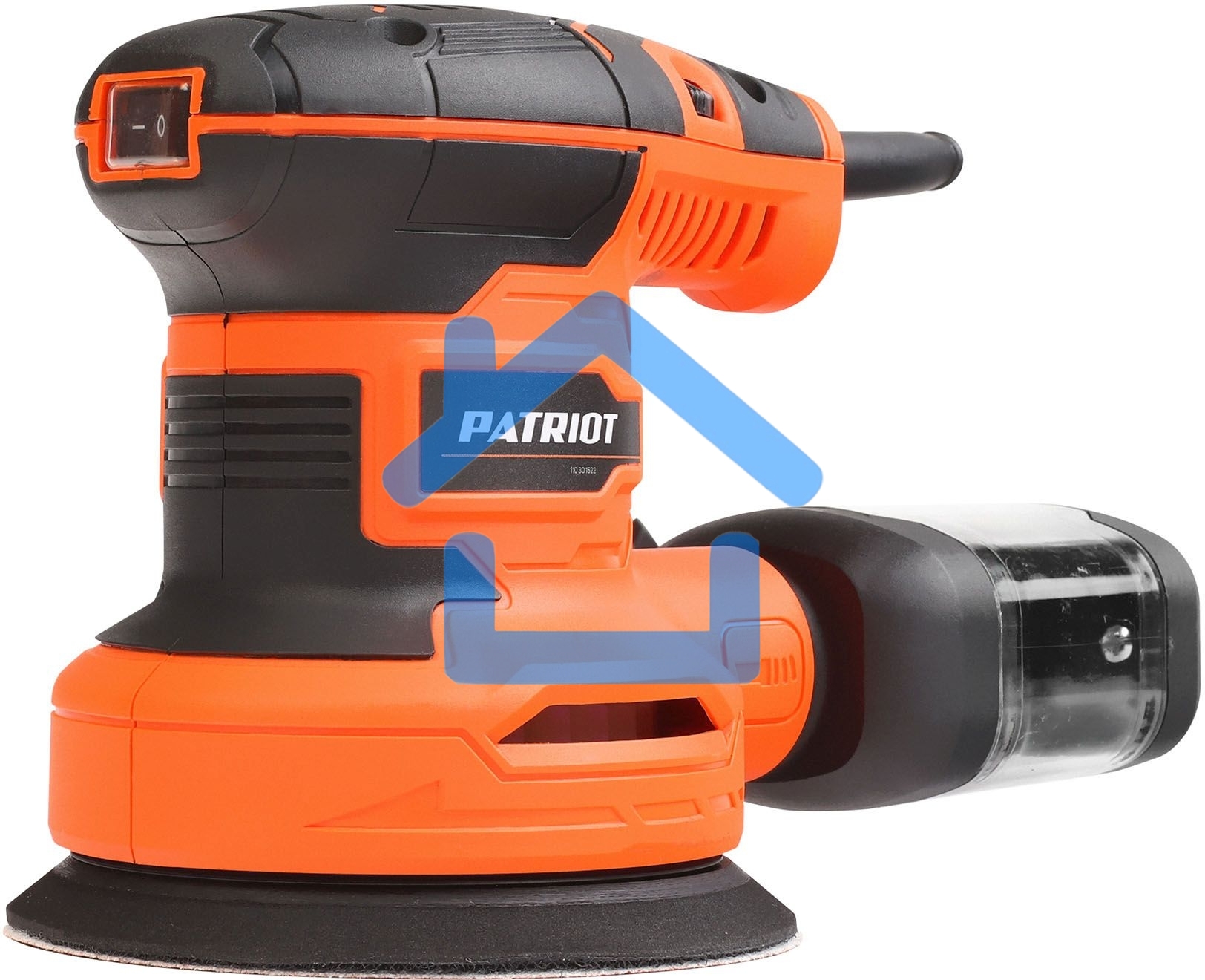 Машина эксцентриковая шлифовальная PATRIOT OS 122, мощность 270 вт, платформа 125 мм, 5000-12000 об.мин, 10000 – 24 000 к/мин.