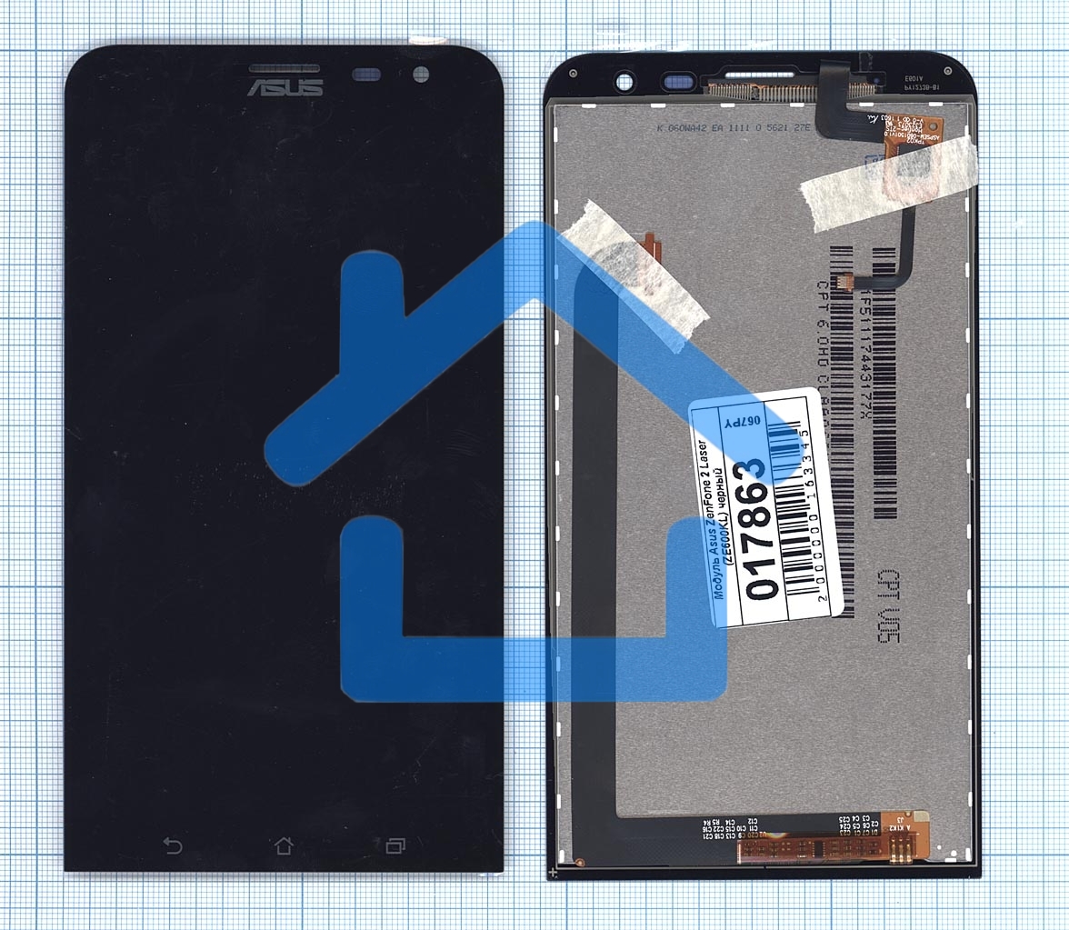 Дисплей для Asus ZenFone 2 Laser ZE600KL черный