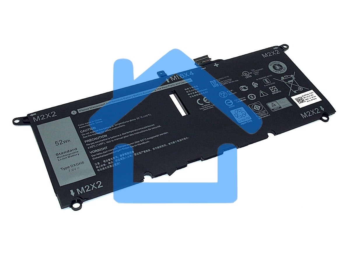 Аккумуляторная батарея для ноутбука Dell XPS 13 9370 7.6V 6500 mAh