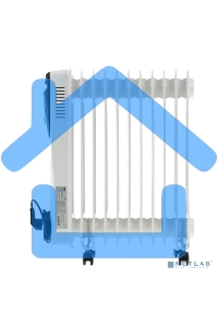 Обогреватель масляный Ballu BOH/CL-11WRN (11 секций) белый, 2200 Вт, 27 м2, термостат