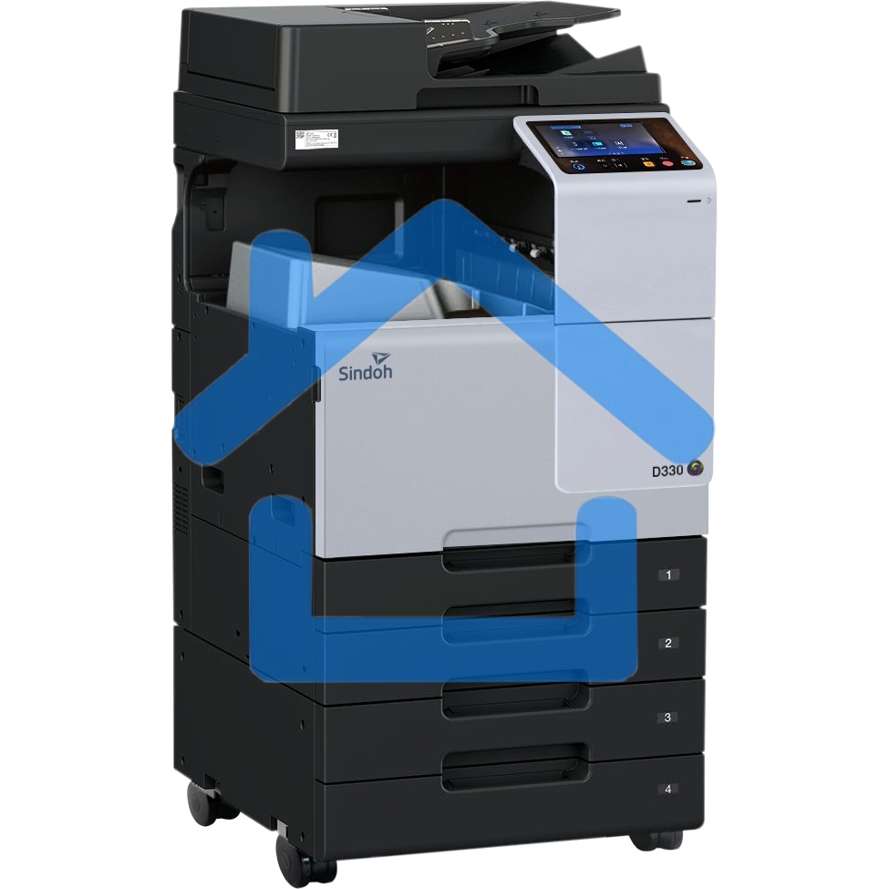МФУ лазерное Sindoh D330e, А3, цветной, печ. до 22 стр/мин, скан. до 55 стр/мин., 1800 x 600 dpi (печать) 600 x 600 dpi (скан.), Ethernet, USB