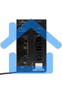 Источник бесперебойного питания Powerman Online 3000VA/2400W, 220V, Tower, Out: 3xShuko, черный*Online3000