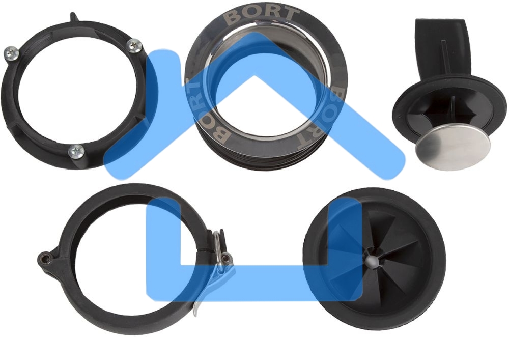 Измельчитель пищевых отходов Bort Alligator Plus, 750 Вт., объем 1 450 мл., пневмовыключатель