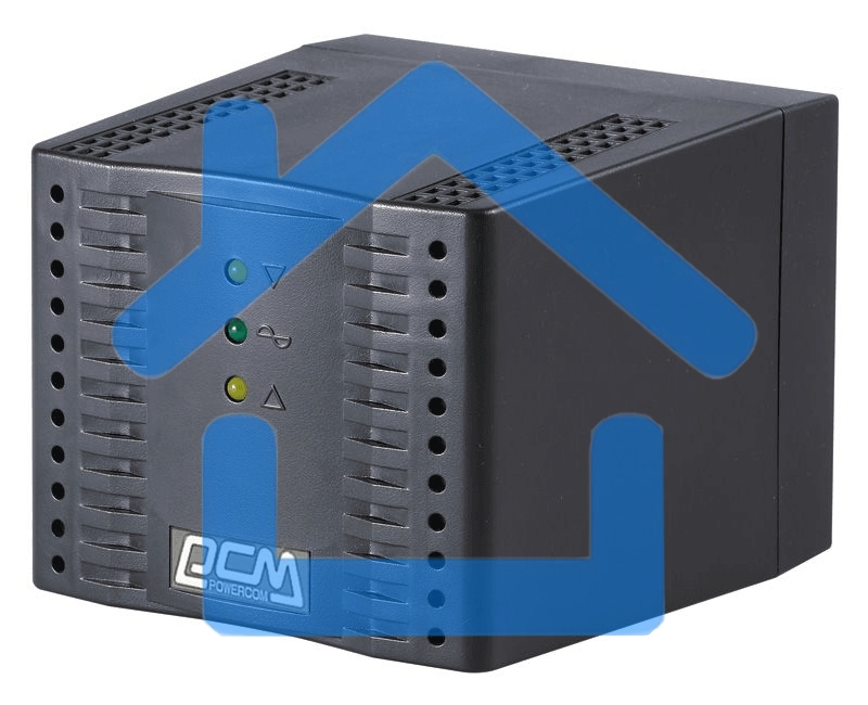 Стабилизатор напряжения Powercom Voltage Regulator, 3000VA, Black, Schuko