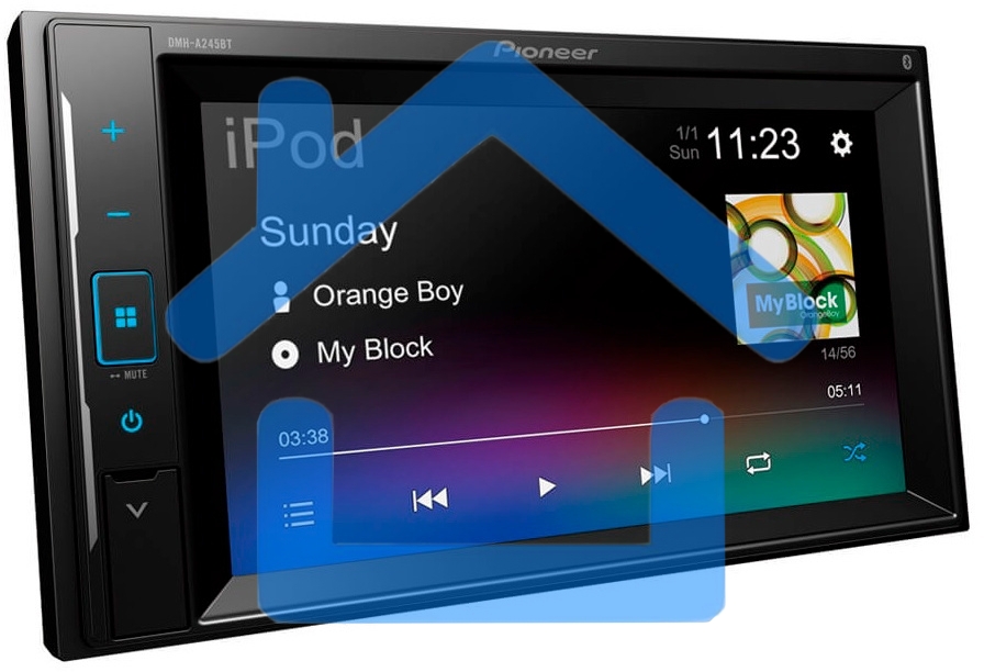 Автомагнитола Pioneer DMH-A245BT 2DIN 4x50Вт