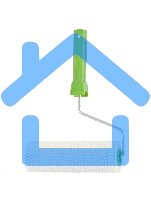 Валик игольчатый для наливных полов с ручкой, 240 мм Сибртех