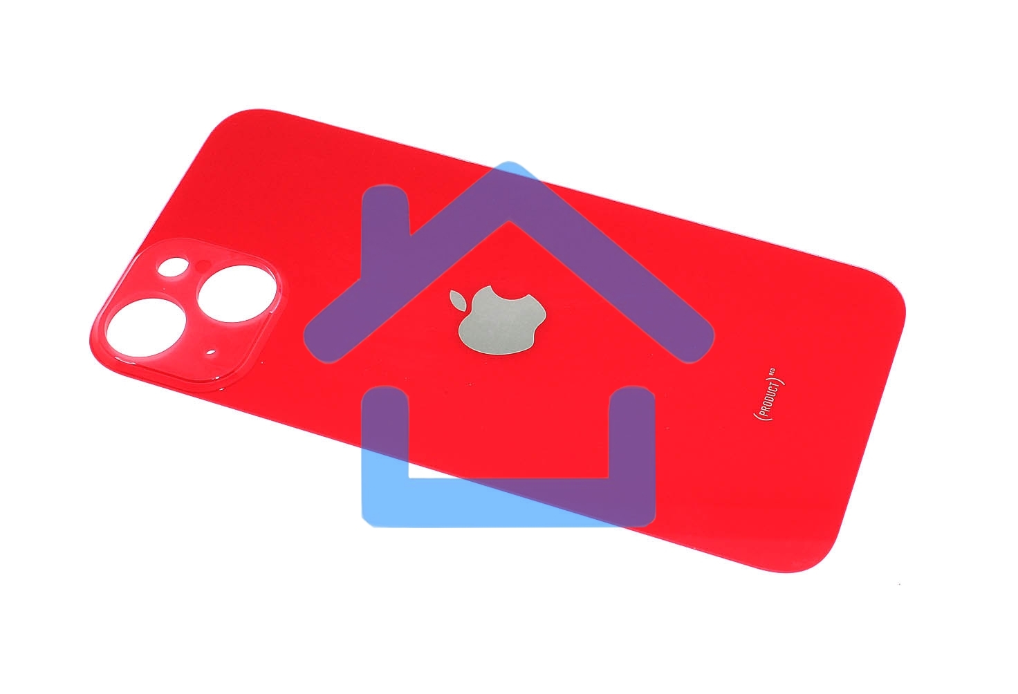 Задняя крышка (стекло) для Apple iPhone 14 красная