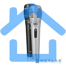 Микрофон проводной BBK CM215 2.5м черный/серебристый